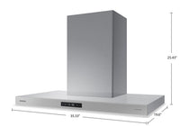 Samsung Bespoke 36" 7 Series Smart Chimney Range Hood - NK36CB700WCGAA | Hotte cheminée intelligente Bespoke de Samsung 36 po de série 7 - NK36CB700WCGAA | NK36CB7G