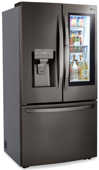 LG 30 Cu. Ft. 36" InstaView Door-in-Door® with Craft Ice Maker - LRFVS3006D - Refrigerator in Black Stainless Steel