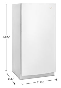 Whirlpool 16 Cu. Ft. Upright Freezer - WZF34X16DW | Congélateur vertical Whirlpool de 16 pi3 - WZF34X16DW | WZF34X1W