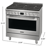 Frigidaire Professional 4.4 Cu. Ft. Dual Fuel Range - PCFD3670AF | Cuisinière hybride Frigidaire Professional de 4,4 pi³ - PCFD3670AF | PCFD367F