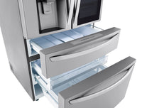 LG 30 Cu. Ft. French-Door Refrigerator with InstaView™ Door-in-Door® - LRMVS3006S - Refrigerator in PrintProof™ Stainless Steel