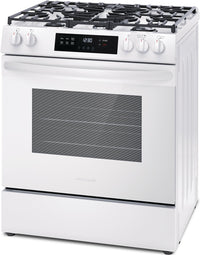 Frigidaire 5.1 Cu. Ft. Front-Control Gas Range with Quick Boil - FCFG3062AW | Cuisinière à gaz Frigidaire de 5,1 pi3 avec commandes à l’avant et ébullition rapide - FCFG3062AW | FCFG306W
