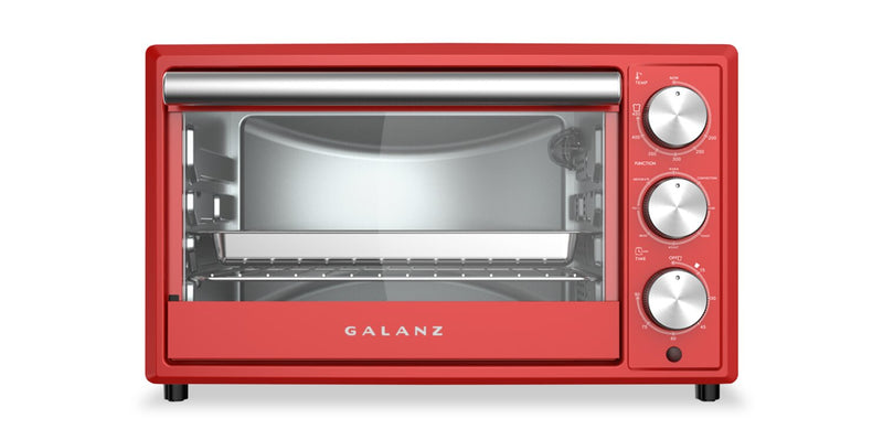 Galanz 0.9 Cu. Ft. Retro Toaster Oven with True Convection - GRH1209RDRM151 | Four grille-pain rétro Galanz de 0,9 pi³ avec convection véritable - GRH1209RDRM151 | GRH1209R