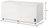 Frigidaire 19.8 Cu. Ft. Chest Freezer - FFCL2042AW | Congélateur coffre Frigidaire de 19,8 pi3 - FFCL2042AW | FFCL204W