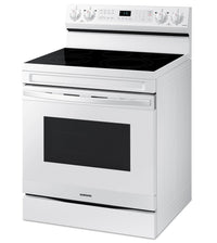 Samsung 6.3 Cu. Ft. Freestanding Electric Range with Air Fry - NE63A6511SW/AC | Cuisinière électrique amovible Samsung de 6,3 pi3 avec friture à air - NE63A6511SW/AC | NE63A65W