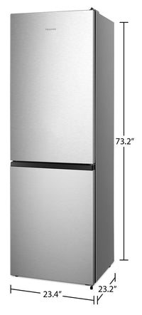 Hisense 10.8 Cu. Ft. Bottom-Freezer Refrigerator - RB12A2CSE | Réfrigérateur Hisense de 10,8 pi³ à congélateur inférieur - RB12A2CSE | RB12A2CS