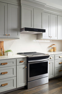 Venmar Ispira 30" Under-Cabinet Range Hood - UCB3I30SBB - Range Hood in Stainless Steel with Black Glass