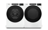 Whirlpool 5.8 Cu. Ft. Front-Load Washer and 7.4 Cu. Ft. Electric Dryer - White | Laveuse à chargement frontal de 5,8 pi³ et sécheuse électrique de 7,4 pi³ de Whirlpool - blanches | WHFL665L