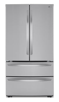 LG 23 Cu. Ft. Counter-Depth 4-Door French-Door Refrigerator with Internal Water Dispenser - LMWC23626S | Réfrigérateur LG de 23 pi³ à 4 portes françaises de profondeur comptoir avec distributeur d'eau interne - LMWC23626S | LMWC236S