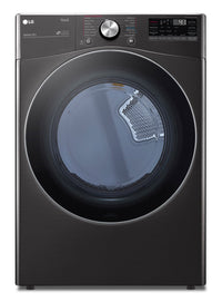 LG 7.4 Cu. Ft. Gas Dryer with AI Sensor Dry - DLGX4201B | Sécheuse à gaz LG de 7,4 pi3 avec séchage par capteur IA - DLGX4201B | DLGX4201