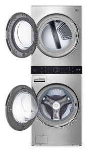 LG STUDIO WashTower™ with 5.8 Cu. Ft. Washer and 7.4 Cu. Ft. Dryer - WSEX200HNA | Tour de lavage WashTowerMC de LG STUDIO avec laveuse de 5.8 pi3 et sécheuse de 7,4 pi3 - WSEX200HNA | WSEX200H