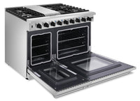 Thor Kitchen 6.8 Cu. Ft. Six-Burner Professional Gas Range – LRG4807U-SS | Cuisinière professionnelle à gaz Thor Kitchen de 6,8 pi³ à six brûleurs – LRG4807U-SS | LRG4807S