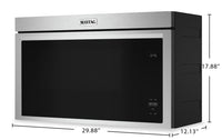 Maytag 1.1 Cu. Ft. Over-the-Range Flush-Mount Microwave - YMMMF6030PZ  | Four à micro-ondes à hotte intégrée Maytag de 1,1 pi3 à installation affleurée - YMMMF6030PZ  | YMMMF63Z