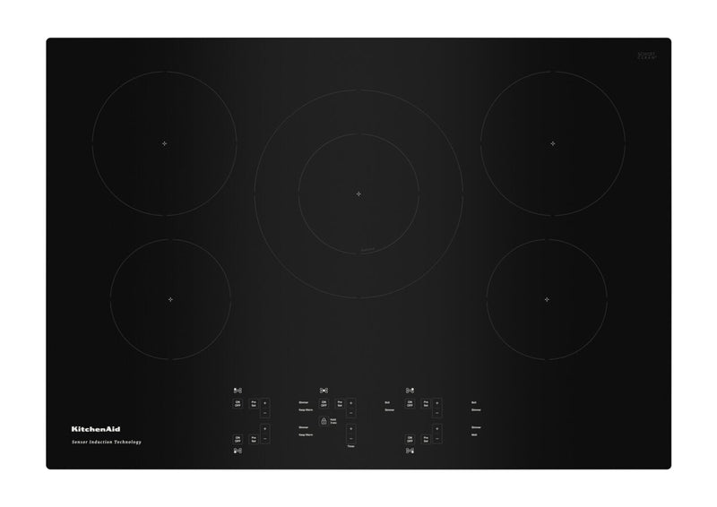 KitchenAid 30" Sensor Induction Cooktop - KCIG550JBL | Surface de cuisson à induction par capteur KitchenAid de 30 po - KCIG550JBL | KCIG550