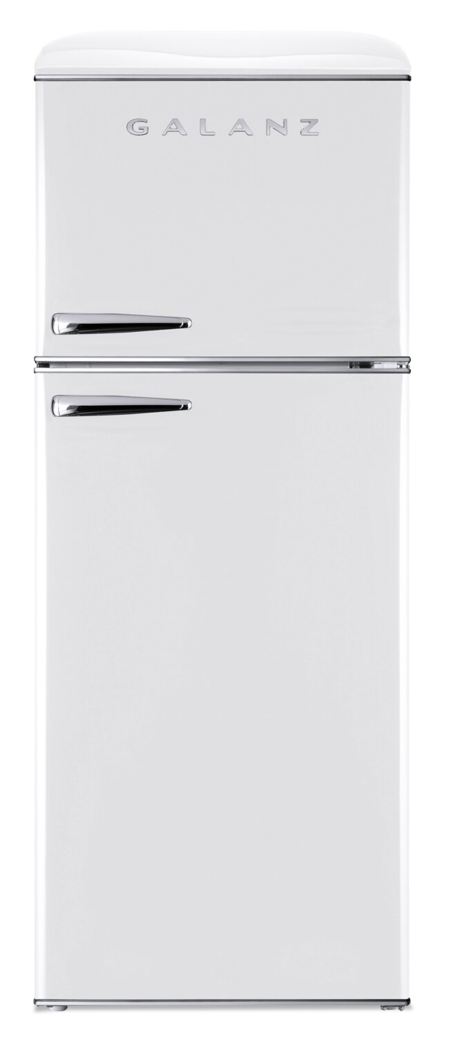 Galanz 12 Cu. Ft. Top-Freezer Retro Refrigerator - GLR12TWEEFR | Réfrigérateur rétro Galanz de 12 pi3 à congélateur supérieur - GLR12TWEEFR | GLR12TMW