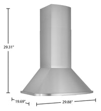 Best 30" WCN1-Series Chimney Range Hood - WCN1306SS | Hotte cheminée Best de série WCN1 de 30 po - WCN1306SS | WCN1306S