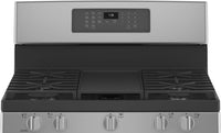 GE 5.0 Cu. Ft. Freestanding Gas Range with No-Preheat Air Fry - JCGB735SPSS | Cuisinière à gaz amovible GE 5,0 pi3 à convection avec friture à air sans préchauffage - JCGB735SPSS | JCGB735S