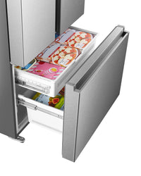 Hisense 22.5 Cu. Ft. Counter-Depth French-Door Refrigerator - RF225A3CSE | Réfrigérateur Hisense de 22,5 pi³ à portes françaises de profondeur comptoir - RF225A3CSE | RF22A3CS