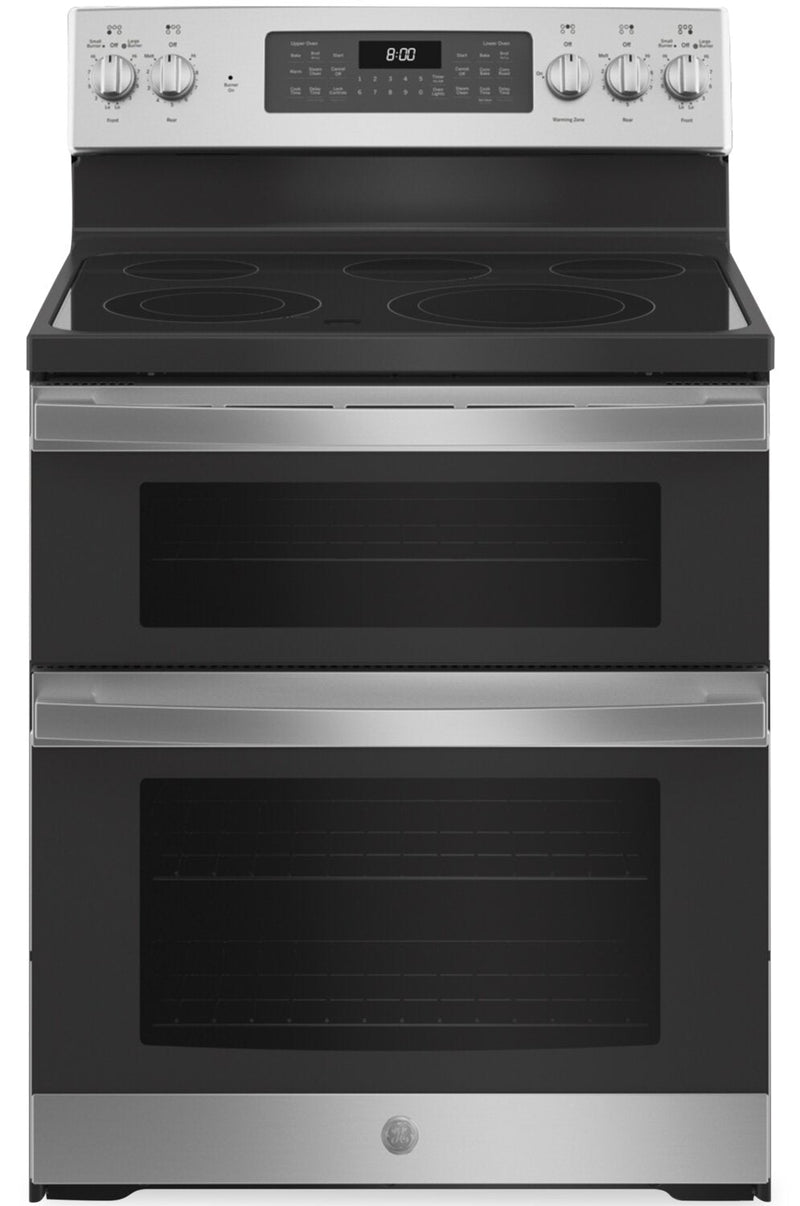 GE 6.6 Cu. Ft. Double-Oven Freestanding Electric Range - JBS86SPSS | Cuisinière amovible électrique à four double GE de 6,6 pi³ – JBS86SPSS | JBS86SPS