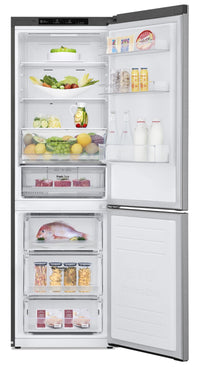 LG 12 Cu. Ft. Counter-Depth Bottom-Freezer Refrigerator - LBNC12231V - Refrigerator in Platinum Silver 