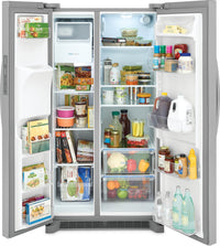 Frigidaire 25.6 Cu. Ft. Side-by-Side Refrigerator - FRSS2623AS | Réfrigérateur Frigidaire de 25,6 pi³ à compartiments juxtaposés - FRSS2623AS | FRSS262S