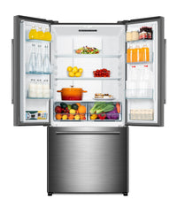 Galanz 18 Cu. Ft. Counter-Depth French-Door Refrigerator - GLR18FS5M16 | Réfrigérateur Galanz de 18 pi³ à portes françaises de profondeur comptoir - GLR18FS5M16 | GLR1816S