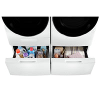 Whirlpool 5.8 Cu. Ft. Smart Front-Load Washer and 7.4 Front-Load Gas Dryer – White - Laundry Set in White