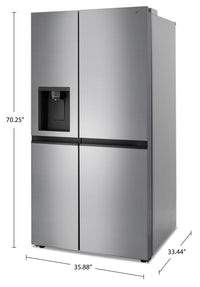 LG 27 Cu. Ft. Side-by-Side Refrigerator - LRSXS2706V | Réfrigérateur LG de 27 pi3 à compartiments juxtaposés - LRSXS2706V | LRSXS27V