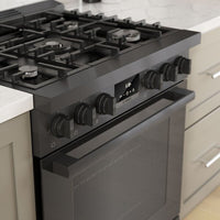 Bosch 800 Series 3.9 Cu. Ft. Dual Fuel Freestanding Range - HDS8045C | Cuisinière hybride amovible Bosch de série 800 - HDS8045C | HDS8045C