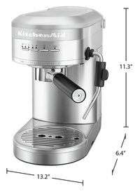 KitchenAid Metal Semi-Automatic Espresso Machine - KES6503SX | Machine à espresso semi-automatique KitchenAid en métal - KES6503SX | KES6503S