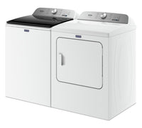 Maytag 5.4 Cu. Ft. Pet Pro Top-Load Washer and 7 Cu. Ft. Electric Dryer - White | Laveuse Pet Pro à chargement par le haut de 5,4 pi3 et sécheuse électrique de 7 pi3 de Maytag – blanches | MATL650W