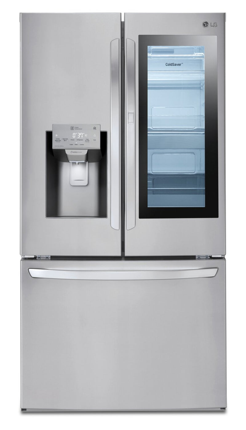 LG 28 Cu. Ft. French-Door Refrigerator with InstaView™ Door-in-Door® - LFXS28596S - Refrigerator in Smudge Resistant Stainless Steel
