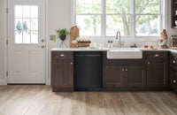 KitchenAid 39 dB Front-Control Dishwasher with Third Level Rack - KDFE204KBL - Dishwasher in Black