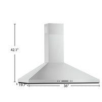 Whirlpool 36" Chimney Wall Mount Range Hood - WVW93UC6LZ | Hotte cheminée murale Whirlpool de 36 po - WVW93UC6LZ | WVW936LZ