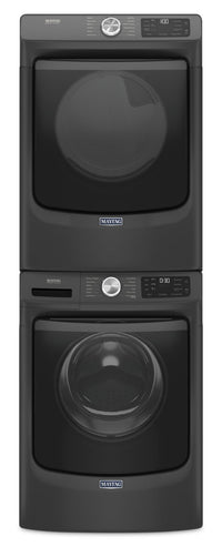 Maytag 5.5 Cu. Ft. Front-Load Washer and 7.3 Cu. Ft. Gas Dryer with Extra Power | Laveuse à chargement frontal de 5,5 pi³ et sécheuse à gaz de 7,3 pi³ avec Extra Power de Maytag | MAFL66BG