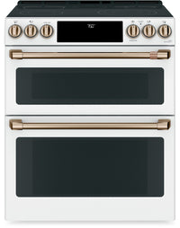 Café 6.7 Cu. Ft. Smart Front-Control Double Oven Electric Range - CES750P4MW2 | Cuisinière électrique Café à four double de 6,7 pi3 avec commandes à l’avant - CES750P4MW2 | CCES750W