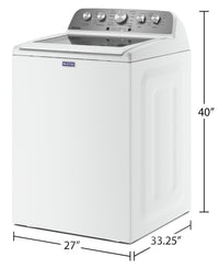 Maytag 5.5 Cu. Ft. Top-Load Washer with Power™ Impeller - MVW5430MW | Laveuse Maytag à chargement par le haut de 5,5 pi³ avec turbine PowerMC - MVW5430MW | MVW5430W