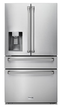 Thor Kitchen 22 Cu. Ft. Counter-Depth French-Door Refrigerator - TRF3601FD | Réfrigérateur Thor Kitchen de 22 pi³ à portes françaises de profondeur comptoir - TRF3601FD | TRF3601S