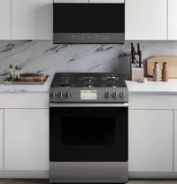 Café 5.7 Cu. Ft. 6-Burner Front-Control Dual Fuel Range - CC2S900M2NS5 | Cuisinière hybride Café de 5,7 pi3 avec commandes à l’avant et 6 brûleurs - CC2S900M2NS5 | CC2S900N