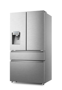 Hisense 19.8 Cu. Ft. French-Door Refrigerator - RF200D4CSE | Réfrigérateur Hisense de 19,8 pi³ à portes françaises - RF200D4CSE | RF200D4C