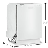 Whirlpool Front-Control Dishwasher with Boost Cycle - WDF340PAMW | Lave-vaisselle Whirlpool avec commandes à l'avant et cycle d’augmentation - WDF340PAMW | WDF340MW
