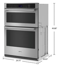 Maytag 6.4 Cu. Ft. Combination Wall Oven with Air Fry and Basket - MOEC6030LZ | Four mural combiné Maytag de 6,4 pi3 avec friture à air et panier - MOEC6030LZ | MOEC603Z