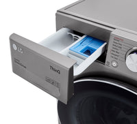 LG 2.6 Cu. Ft. Smart Front-Load Washer - WM1455HPA | Laveuse intelligente LG à chargement frontal de 2,6 pi3 – WM1455HPA | WM1455HP