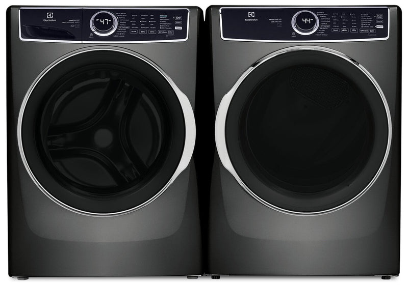 Electrolux 5.2 Cu. Ft. Front-Load Washer and 8 Cu. Ft. Electric Dryer - Titanium | Laveuse à chargement frontal de 5,2 pi³ et sécheuse électrique de 8 pi³ de Electrolux – titanes | ELFL763T