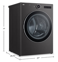 LG 7.4 Cu. Ft. Smart Electric Dryer with TurboSteam® - DLEX6700B  | Sécheuse électrique intelligente LG de 7,4 pi³ avec technologie TurboSteamMC - DLEX6700B  | DLEX670B