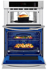 LG 6.4 Cu. Ft. Smart Combination Double Wall Oven - LWC3063ST - Double Wall Oven in Stainless Steel