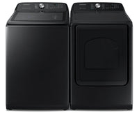 Samsung 5.8 Cu. Ft. Top-Load Washer and 7.4 Cu. Ft. Electric Dryer  |  Laveuse de 5,8 pi³ à chargement par le haut et sécheuse électrique de 7,4 pi³ de Samsung  | SATL5400