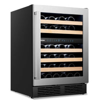 Hisense 4.9 Cu. Ft. 46-Bottle Dual Zone Wine Cooler - HWD46029SS | Refroidisseur à vin à 2 zones Hisense de 4,9 pi3 pour 46 bouteilles - HWD46029SS | HWD4629S