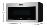Frigidaire Professional 1.9 Cu. Ft. Over-the-Range Microwave with Convection - PMOS198CAF  | Four à micro-ondes à hotte intégrée Frigidaire Professional de 1,9 pi³ avec convection - PMOS198CAF  | PMOS198F