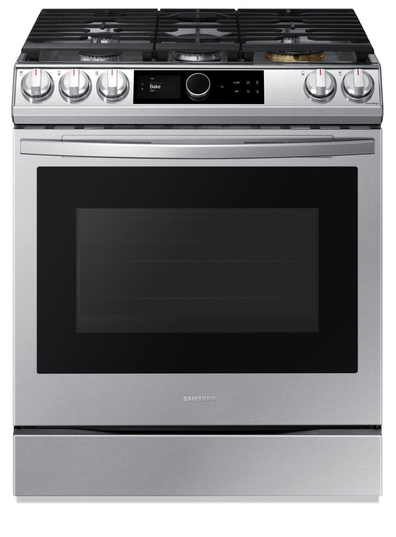 Samsung Bespoke 6 Cu. Ft. Gas Range with Air Fry - NX60T8711SS/AC | Cuisinière à gaz Bespoke Samsung de 6 pi3 avec friture à air chaud - NX60T8711SS/AC | NX60T87S